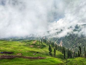 Scenic view of landscape against sky