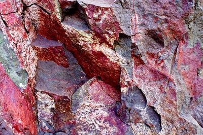 Full frame shot of rock on wall