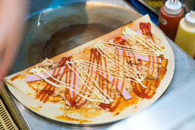 Close-up of food in plate