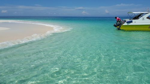 Scenic view of sea against sky