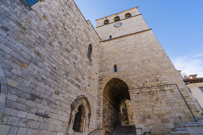 Santander city cathedral in cantabria, spain 