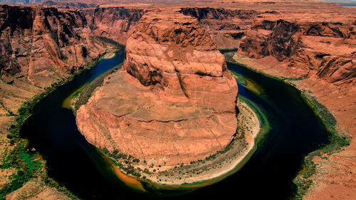 Scenic view of horseshoe bend