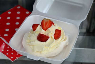 Close-up of pavlova cake