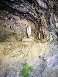Statue in cave