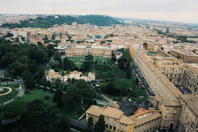 High angle view of cityscape