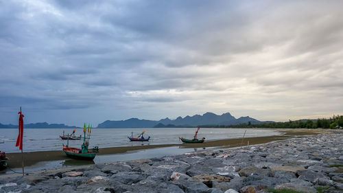 Scenic view of sea against sky