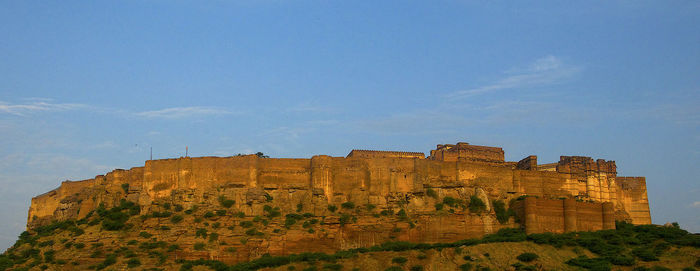 Low angle view of historical building