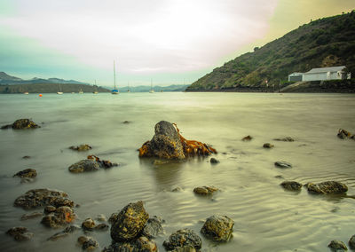 Scenic view of sea against sky