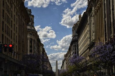 Low angle view of buildings against sky