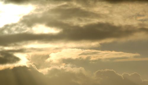 Low angle view of cloudy sky