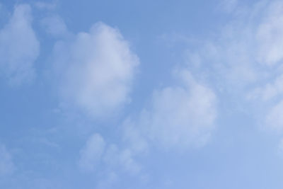 Low angle view of clouds in sky