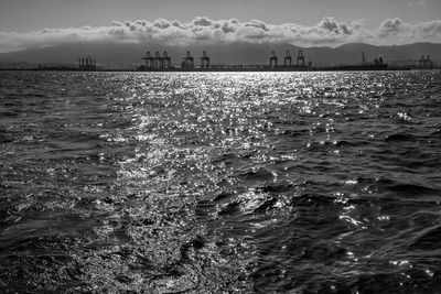 Scenic view of sea against sky