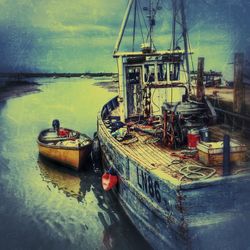 Boats in harbor