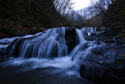 River flowing through rocks