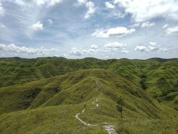 Scenic view of landscape against sky