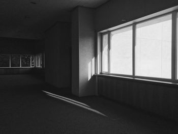 Empty corridor of building