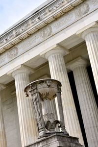 Low angle view of historical building