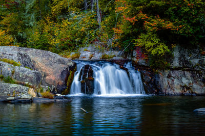 Beautiful view of linville falls in north carolina