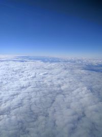 Scenic view of cloudscape against blue sky