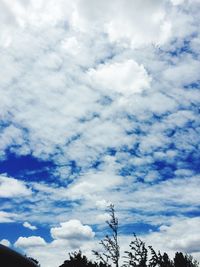 Low angle view of cloudy sky