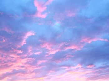 Low angle view of cloudy sky