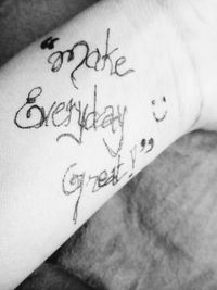 Close-up of text on paper