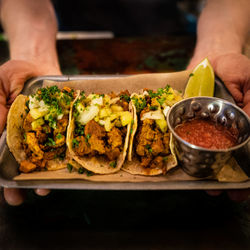 Close-up of food in plate