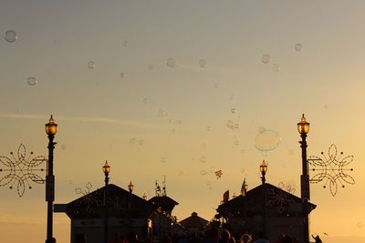 Low angle view of mosque against clear sky