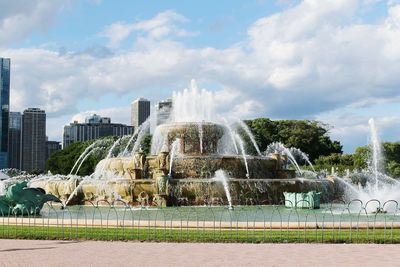 Fountain in park