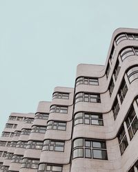 Low angle view of building against clear sky