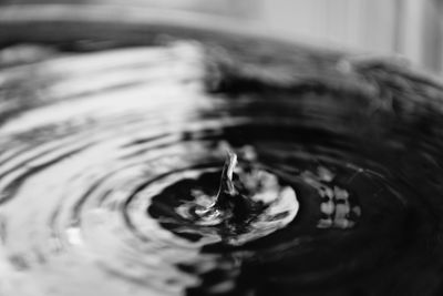 Close-up of rippled water