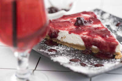 Close-up of meat on plate