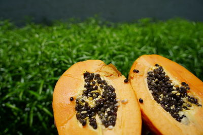 Close-up of orange fruit