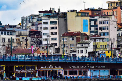 Karakoy pier buildings in istanbul