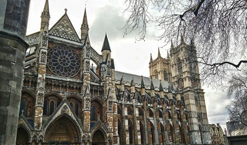 Low angle view of church against sky