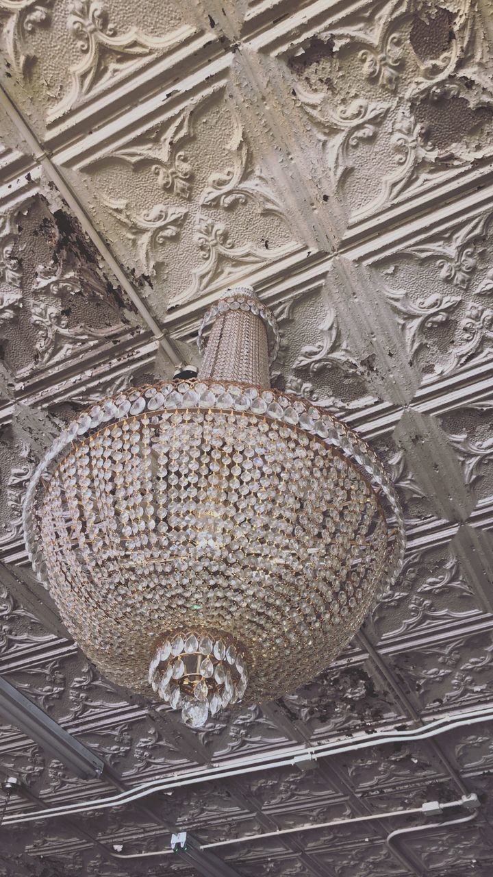 HIGH ANGLE VIEW OF BIRD NEST ON CEILING