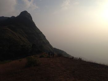 Baba budangiri, a mountain range in the western ghats, lead up to mullayanagiri peak.