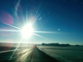 Road passing through landscape