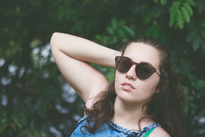 Boy wearing sunglasses