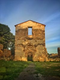 Built structure against blue sky
