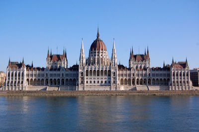 View of cathedral against blue sky