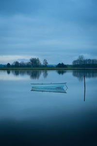 Rowboat on norsminde inlet