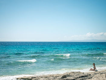 Scenic view of sea against sky