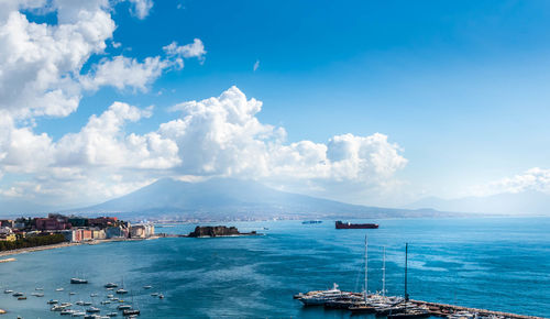 Panoramic view of sea against sky