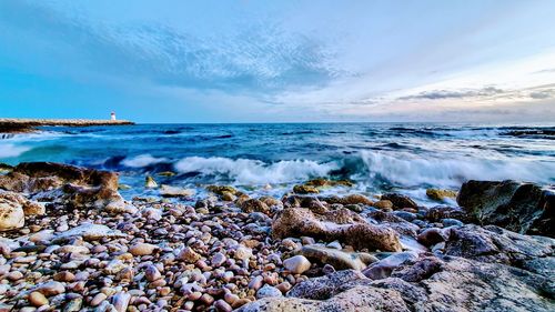 Scenic view of sea against sky