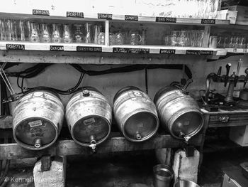 Close-up of old machine