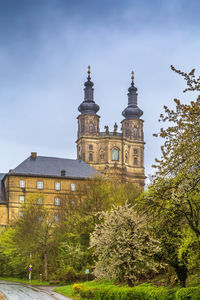 Low angle view of historic building against sky