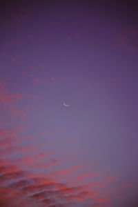 Low angle view of sky at sunset