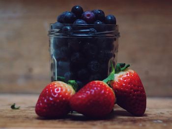 Close-up of strawberries