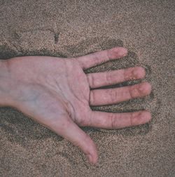 Close-up of human hand